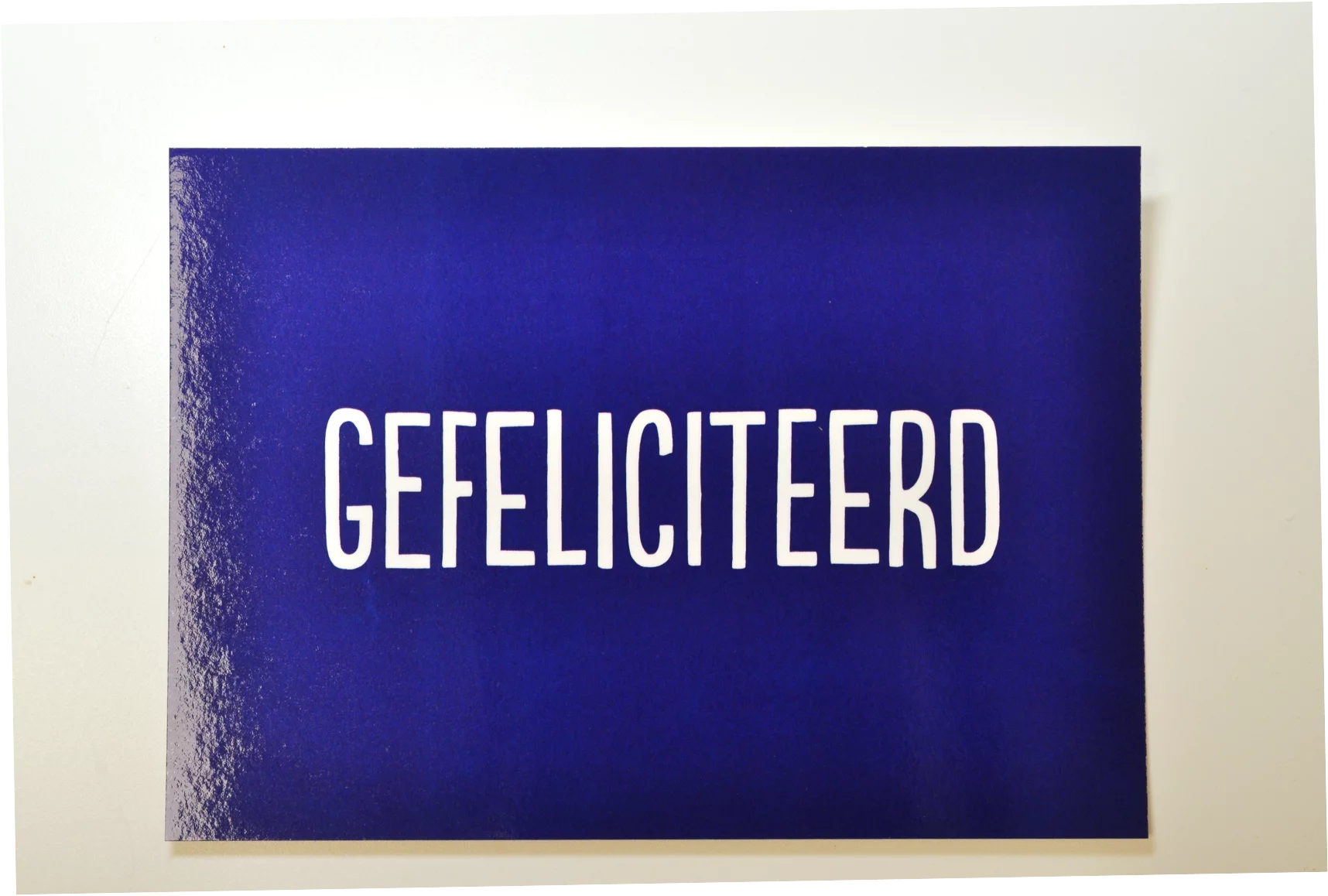 GEFELICITEERD GEFELICITEERD